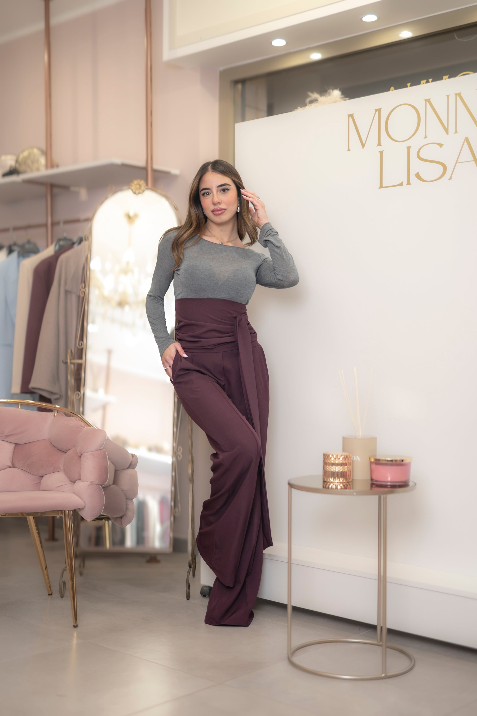 Pantalone fondo largo kimy